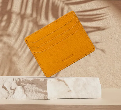 Vista 2 de Grande -3633 Estuches para tarjetas, Amarillo, Minimalista