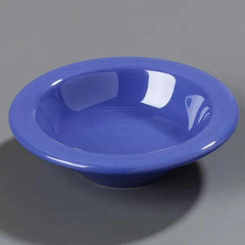 Vista 3 de Carlisle FoodService Products Sierrus - Tazón de plástico reutilizable con borde para bufés, restaurantes y hogar, melamina, 4.2 onzas, azul océano