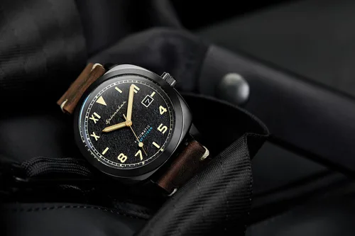 Vista 3 de Spinnaker Mens 42mm Hull California Automatic 3 Hands Watch with Genuine Leather Strap SP-5071