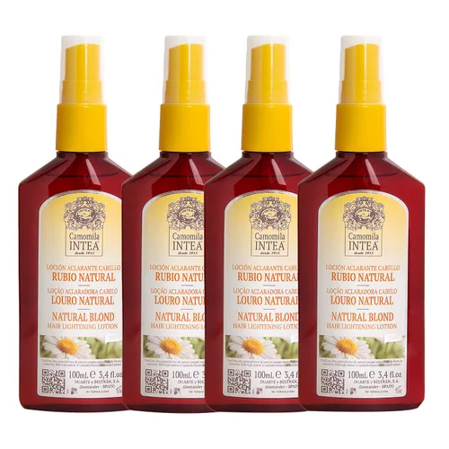 Vista 10 de Camomila Intea Blonde Spray - Aclarador de cabello de manzanilla con color suave, sin amoníaco ni parabenos, 3.4 onzas