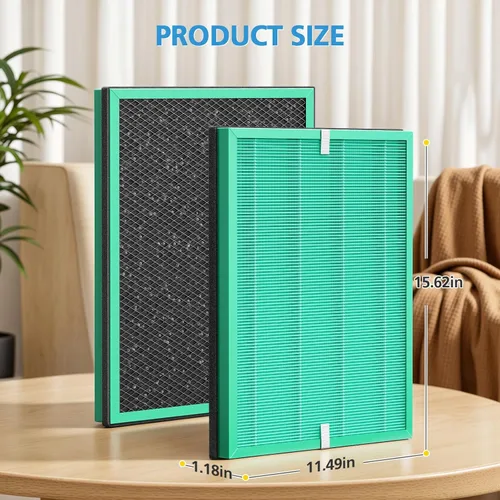 Vista 4 de MSA3 Filtro de olor para mascotas de repuesto, compatible con el purificador de aire de soluciones de membrana MSA3/MSA3S, filtro 4-en-1 mejorado
