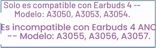 Vista 4 de Meenova Auriculares originales de repuesto One Right A3050 A3053 A3054 para Pods 4, solo lado derecho de la oreja, compatible con funda de carga