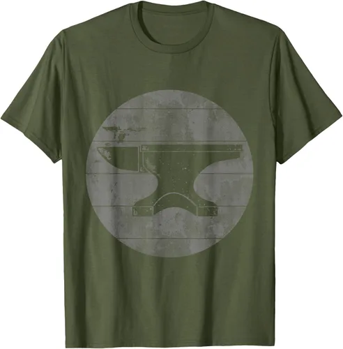 Vista 4 de Vintage herrería forja retro regalo para la camiseta del herrero Negro