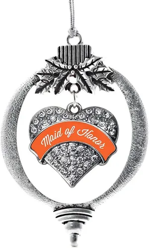 Vista 111 de Inspired Silver - Adorno con dije de hermana gemela - Adornos navideños de plata con circonitas cúbicas