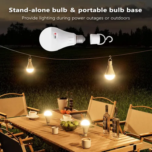 Vista 3 de Ouyulong Bombilla LED de base E26 de 3 vatios regulable, 3000 K, 4500 K, 6500 K, 12 bombillas RGB