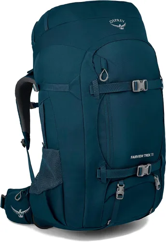 Vista 9 de Osprey Fairview Trek 50L Mochila de viaje para mujer, color azul jungla nocturna