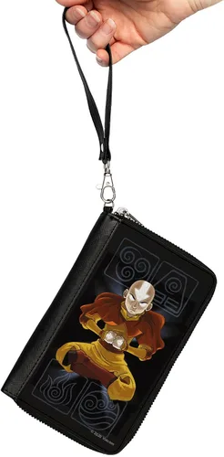 Vista 2 de Buckle-Down Cartera con cremallera de PU para mujer Rectángulo-Avatar The Last Airbender, 7.5"x4.5", Avatar el último maestro aéreo, Buckle-down Pu