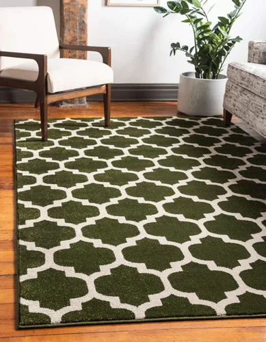 Vista 24 de Unique Loom Trellis Collection - Alfombra de área de Filadelfia, rectangular de 2 pies 2 pulgadas x 3 pies, color morado y marfil