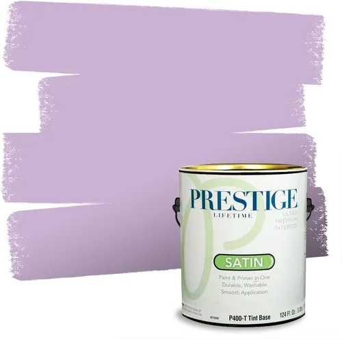 Vista 88 de PRESTIGE Pinturas de pintura interior e imprimación en uno, 1 galón, plano, combinación comparable de Sherwin Williams* Kimono Violet*