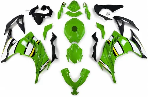 Vista 32 de US STOCK Pink Gray Chameleon Fairing Fit for Kawasaki Ninja 2013-2017 EX300 020 Pink Gray Chameleon