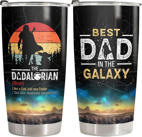 Vista 20 de 34HD Regalos deportivos, vaso de béisbol para papá con tapa, acero inoxidable de 20 onzas, taza de café de viaje para mi jugador favorito, regalo