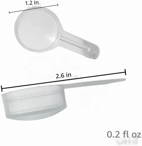Vista 2 de Cuchara medidora de creatina de 5 cc, 0.2 fl oz, 0.18 oz (5000)