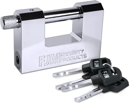 Vista 8 de FJM SPSA60-KA - Candado de alta seguridad estilo D, mejora del hogar, cerradura antirrobo para remolque, cerradura para bicicleta y cerradura