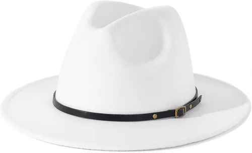 Vista 101 de Lisianthus - Sombrero con cinta con hebilla de ajuste, para mujer, modelo Fedora