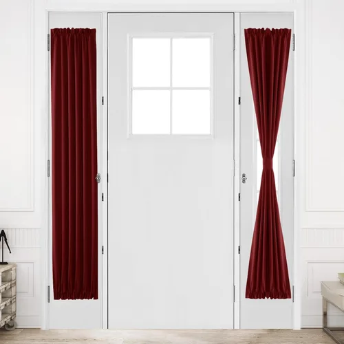 Vista 147 de DWCN Cortinas para Puertas Francesas – Cortinas opacas térmicas con bolsillo para barra para puertas con ventana de cristal, puertas de cocina