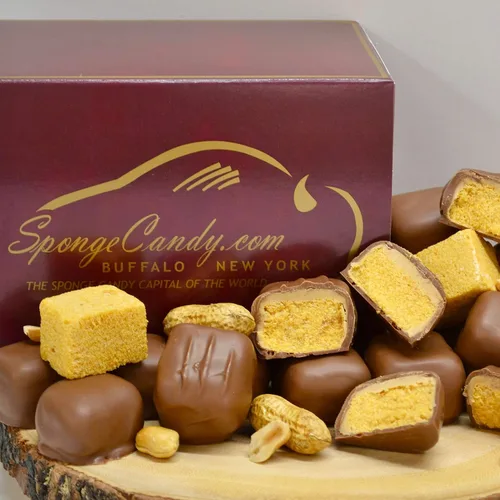 Vista 10 de Caramelo de esponja de chocolate negro