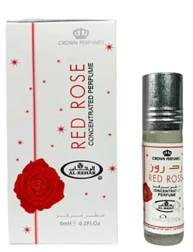 Vista 2 de Aceites perfumados Al-Rehab, 0.21 onzas en bolina, Paquete de 1, Rojo rosa