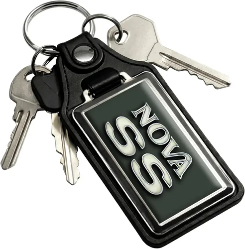 Vista 26 de Brotherhood Car Key Chain for Nova - Classic Models Keychain for Men and Blanco antiguo - Personalizado 1975