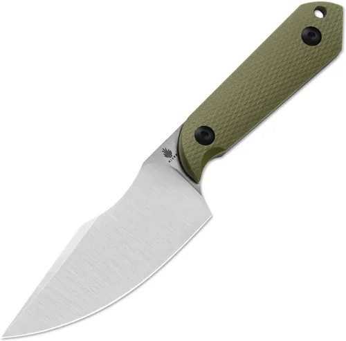 Vista 11 de Kizer Mini Harpoon Cuchillo de hoja fija con funda, cuchillo de caza de hoja de 3 V con mango de micarta, cuchillos pequeños EDC de hoja fija