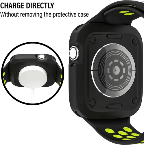 Vista 4 de Funda protectora exclusiva D & K de 1.5 pulgadas, compatible con Apple Watch, iWatch y relojes GPS, para hombres, mujeres y niños, iWatch 3/2/1