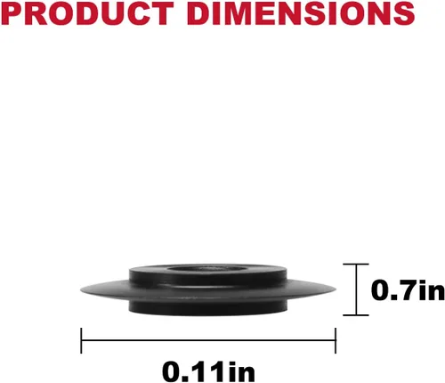 Vista 2 de 41317 - Rueda de repuesto para cortador de tubos RIDGID E-3469, cortador de tubos de cobre compatible con 101 103 104 117 118 150 151 152 153 205