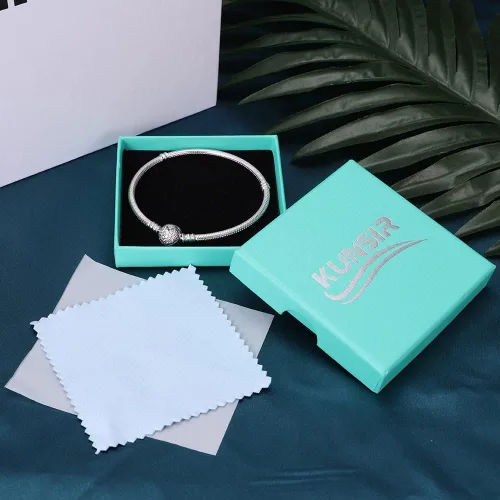 Vista 7 de KUNSIR Pulsera de serpiente para dijes, joyería de plata, pulsera de cadena de serpiente, se adapta a cualquier abalorio de regalo para mujeres