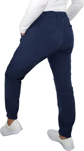 Vista 6 de JDM Uniforms Pantalón médico de enfermería con 5 bolsillos para mujer
