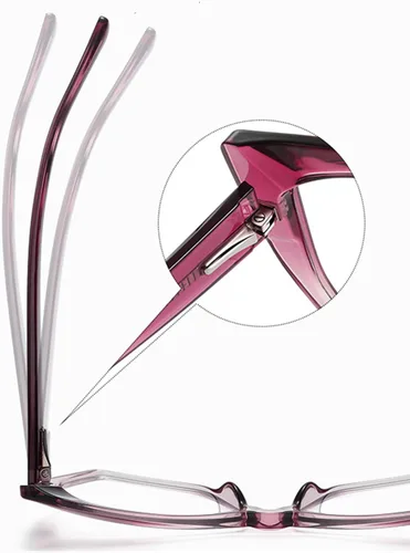 Vista 3 de Lentes de lectura para mujer, elegantes estilo Oprah, con bloqueo de luz azul y bisagra de resorte