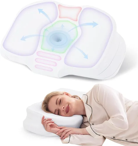 Vista 8 de Almohada cervical cervical para dormir, almohada ergonómica para dormir de lado, almohadas de espuma viscoelástica para aliviar el dolor de cuello