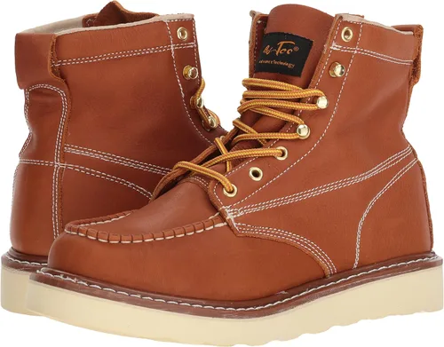 Vista 7 de Ad Tec Botas de trabajo para granjeros ligeras sin barro de 6 pulgadas para hombre, resistentes con puntera tipo mocasín, transpirables, con forro