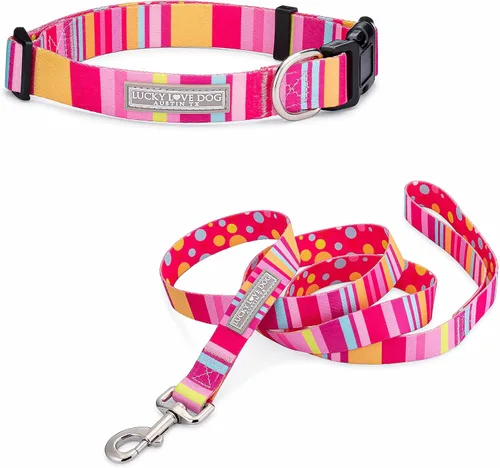 Vista 55 de Lucky Love Dog - Collar para perras pequeñas, diseño Blackbird de estampado alegre con flores de primavera y verano, talla XS Collar Blackbird