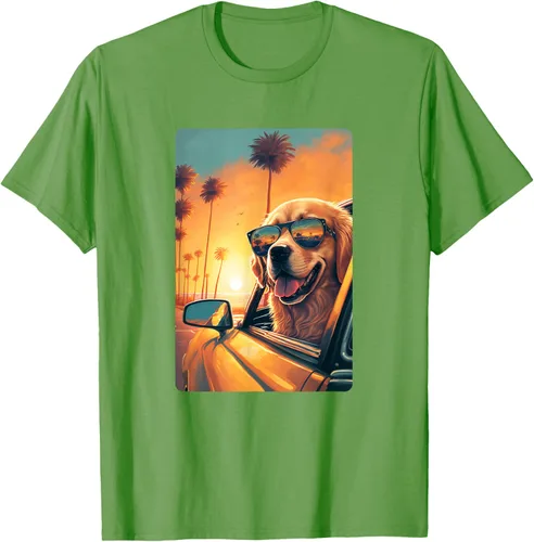 Vista 22 de Golden Retriever - Camiseta divertida de Golden Retriever con lentes, Negro