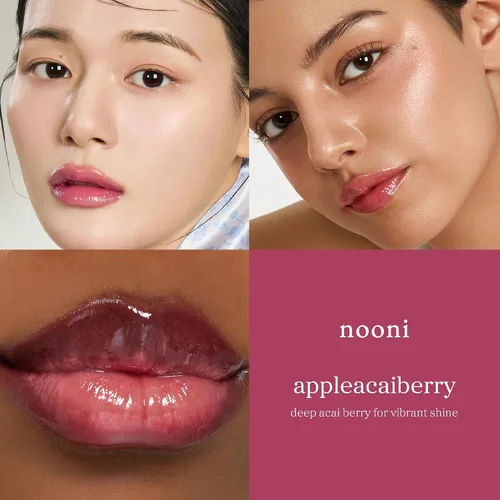 Vista 5 de NOONI Lip Oil Set 5EA - 2026 Holiday Limited Tinted Plumping Lip Gloss