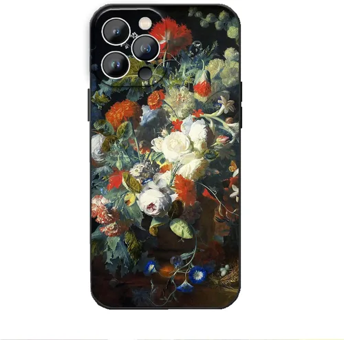 Vista 7 de Funda para iPhone 13 Pro, diseño de arte estético, Van Gogh con flores de almendra, funda para teléfono a prueba de golpes, para mujeres y niñas