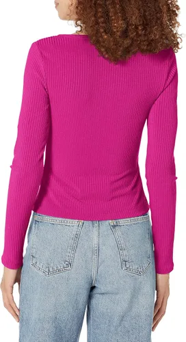 Vista 2 de GUESS Camiseta de manga larga Raylynn Rib Henley para mujer