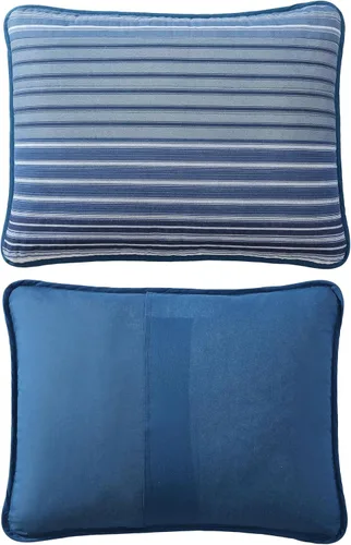 Vista 3 de Nautica - Juego de edredón individual, ropa de cama reversible de algodón con funda a juego, elementos esenciales para dormitorio