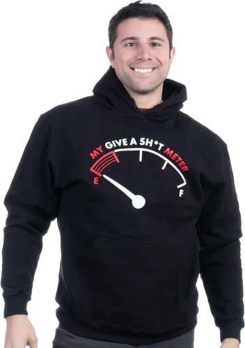 Vista 2 de My Give a Sh*t Meter is Empty Divertida camiseta sarcástica con comentario de broma para hombre
