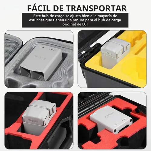 Vista 7 de AMAZEAR Cargador de batería para accesorios DJI Mini 5 Pro/Mini 4 3, DJI Mini5Pro Mini4/3 Series Hub de carga bidireccional con adaptador