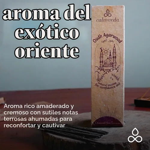 Vista 3 de Mystic Oud Varillas de incienso de madera de agar, inciensos de resina Místico Oud Incese