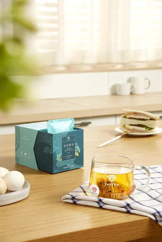 Vista 3 de TAETEA Puerh - Bolsas de té, paquete surtido de bolsitas de té Pu-erh con té Puerh fermentado envejecido, hojas sueltas, 12 bolsas (jazmín)
