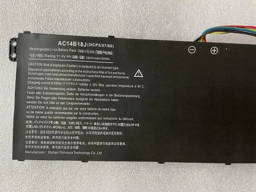 Vista 2 de Batería de repuesto compatible con Aspire E3-111 E3-112 E3-112M ES1-511 ES1-512 V3-111 V5-122 V5-132 Chromebook 11 CB3-111 13 CB5-311 15 C910 AC14BB