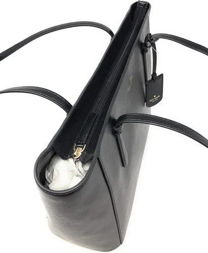 Vista 4 de kate spade new york Schuyler Bolso de hombro mediano de cuero negro 001, Negro
