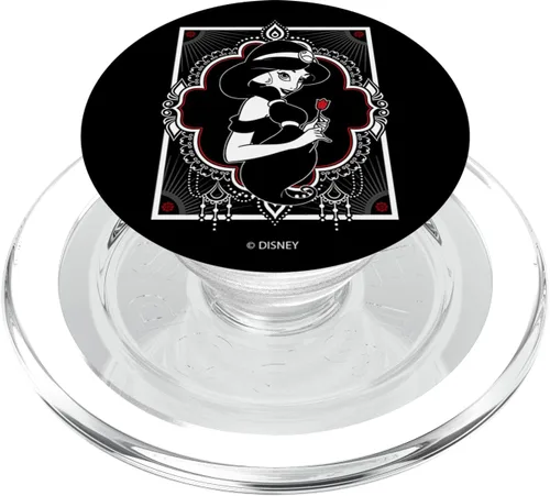 Vista 7 de Disney Aladdin Jasmine - PopSockets de agarre y soporte para teléfonos y tabletas en blanco y negro