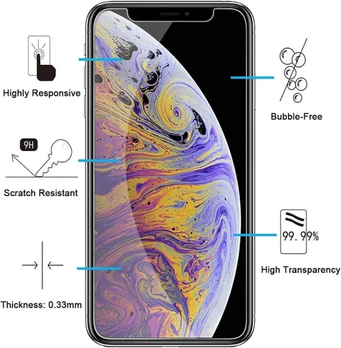 Vista 122 de NEW'C Paquete de 3 protectores de pantalla de privacidad para iPhone Air/iPhone 17 Air (6.5 pulgadas), película de vidrio templado antiespía