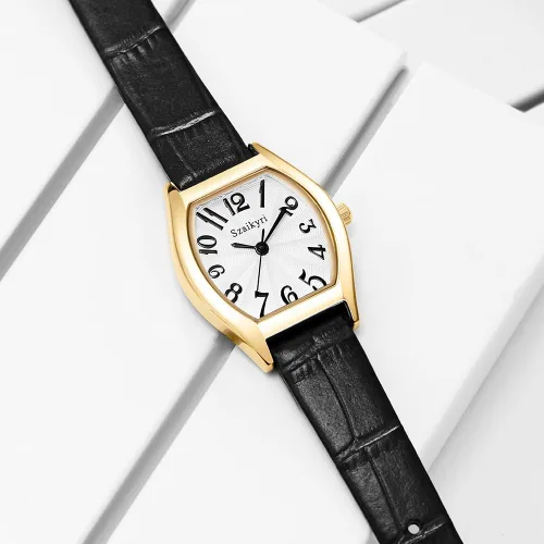 Vista 7 de Reloj Szaikyri en Forma de Barril para Mujeres con Números Árabes Fáciles de Leer, Reloj de Vestir para Damas