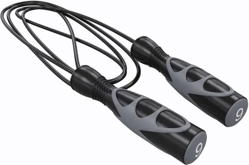 Vista 5 de Power Systems Elite Jump Rope - Vinilo prémium y bola radial para máxima rotación
