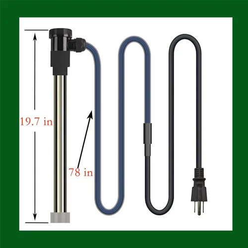 Vista 3 de Calentador de agua de inmersión de 3000 W 240 V para bañera y piscina sobre el suelo, calentador eléctrico portátil totalmente sumergible