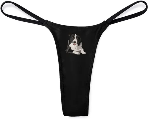 Vista 7 de BAIKUTOUAN Border Collie - Tanga tanga para mujer, braguitas con espalda en T