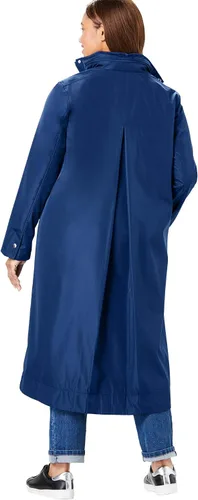 Vista 4 de Woman Within Abrigo largo con control de agua para mujer en talla grande, Multi