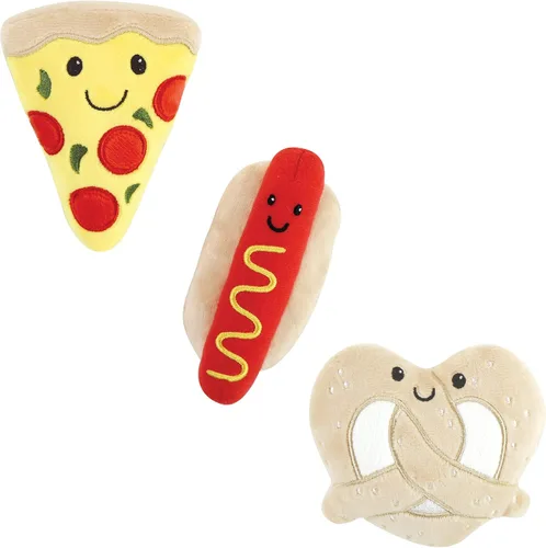 Vista 9 de Luvable Friends Juguete de peluche chirriante unisex para bebé con cuerda Dinosaurios